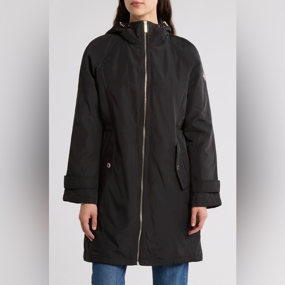 Michael Kors Longline Hooded Coat M NWT